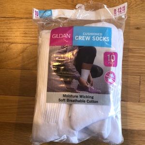 White Crew Socks